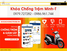 Tablet Screenshot of khoachongtrom.vn